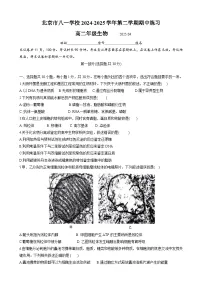 北京市八一学校2024-2025学年高二下学期期中测试生物试题