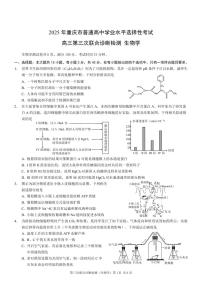 重庆市康德卷2025届高三高考模拟第三次诊断-生物试题+答案