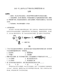 2025年高考押题预测卷：生物（上海卷02）（考试版）