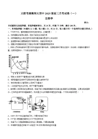 湖南省长沙市湖南师范大学附属中学2024-2025学年高三上学期月考（一）生物试题（含答案）