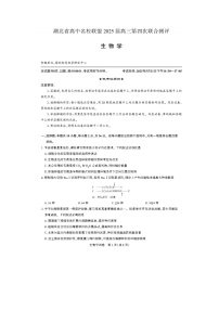 湖北省高中名校联盟2025届高三第四次联合测评生物试卷含答案