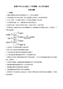 山东省泰安市新泰一中老校区（新泰中学）2024-2025学年高二下学期第一次月考生物试题（原卷版+解析版）