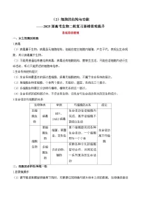 高考生物二轮复习易错重难题提升练习（2）细胞的结构与功能（含解析）