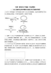 高考生物二轮复习模块分练专题7 遗传的分子基础（非选择题）（含解析）