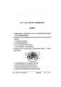 河南省2024-2025学年天一大联考高三高考考前模拟考试 生物试卷（含答案）