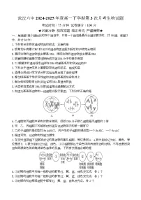 湖北省武汉市第六中学2024-2025学年高一下学期第3次月考生物试卷（Word版附答案）