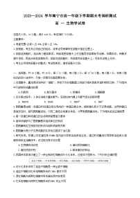 广西南宁市2023-2024学年高一下学期期末考调研测试生物试题