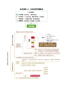 高考生物一轮复习知识清单19 人体的内环境稳态（2大考点+4个易错点）