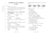 辽宁省葫芦岛市2023-2024学年高一下学期期末考试生物试卷