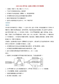 湖北省襄阳市2023_2024学年高二生物上学期9月月考试卷含解析