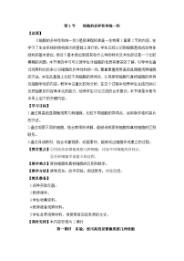 人教版 (新课标)细胞的多样性和统一性第一课时教案及反思