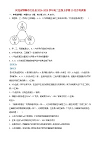 河北省邯郸市大名县2024_2025学年高二生物上学期10月月考试卷含解析