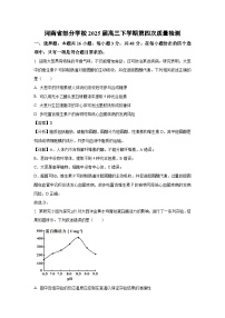 河南省部分学校2025届高三下第四次质量检测生物试卷（解析版）