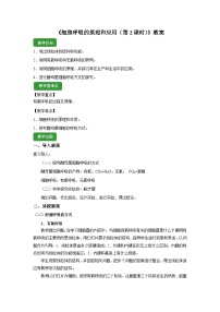 高中生物人教版 (2019)必修1《分子与细胞》细胞呼吸的原理和应用第2课时教案