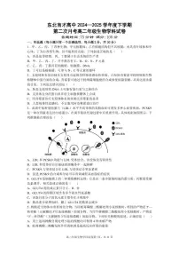 辽宁省沈阳市东北育才学校2024-2025学年高二下学期第二次月考生物试卷（PDF版附答案）