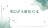 生物选择性必修2生态系统的稳定性教课课件ppt