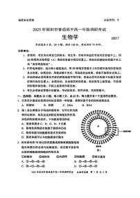 广东省深圳市2024-2025学年高一下学期期末考试生物试卷（PDF版附答案）