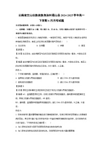【生物】云南省文山壮族苗族自治州砚山县2024-2025学年高一下学期6月月考试题（解析版）