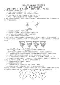 生物-黑龙江省哈尔滨师范大学附属中学2024-2025学年高一下学期7月期末试题和解析