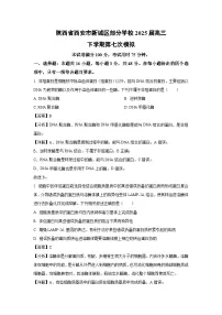 陕西省西安市新城区部分学校2025届高三下学期第七次模拟生物试卷（解析版）