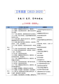 三年（2023-2025）高考生物真题分类汇编：专题08 变异、育种和进化（全国通用）（解析版）