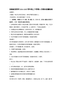 河南省洛阳市2024-2025学年高二下学期6月期末质量检测生物试题（解析版）