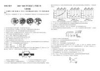 2025届黑龙江省哈师大附中高三上学期10月月考生物试卷+答案