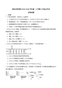 2026孝感高二上学期9月起点考试生物含答案