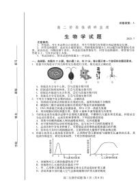 山东省潍坊市2026届高二阶段性调研监测（高二下学期期末）生物试卷+答案