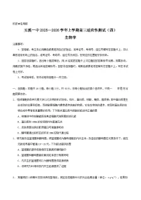 云南省玉溪第一中学2026届高三上学期适应性测试（四）生物试卷（Word版附答案）