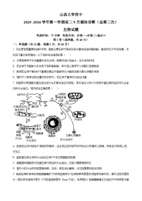 山西省太原市山西大学附属中学校2025-2026学年高三上学期9月（总第三次）模块诊断生物试题（含答案）含答案解析