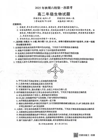 河南省南阳市六校2025-2026学年高二上学期10月联考生物试题（月考）