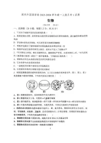 河南省郑州外国语总校2025-2026学年高一上学期第一次月考生物试卷