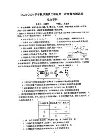 江苏省泰州市海陵区江苏省泰州中学2025-2026学年高三上学期10月月考生物试题