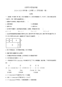 山西省太原市外国语学校2024-2025学年高一上学期10月考试生物试卷