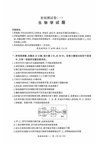 黑龙江省双鸭山市部分学校2025-2026学年高二上学期9月月考生物试题