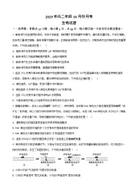 山东省济宁市第一中学2025-2026学年高二上学期10月月考生物试卷