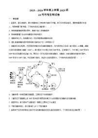 湖北省荆州市沙市中学2025-2026学年高一上学期10月月考生物试卷