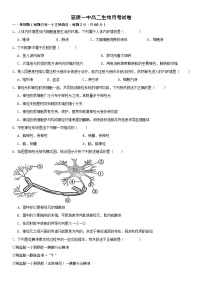 四川省南充市嘉陵一中2025-2026学年高二上学期10月考试生物试卷