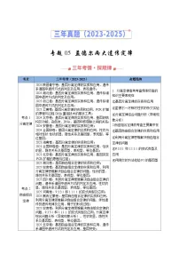 2023-2025年高考生物真题分类汇编专题05孟德尔两大遗传定律（Word版附解析）