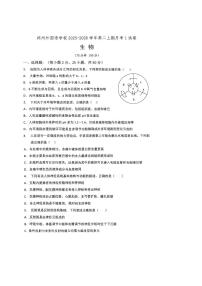 河南省郑州外国语学校2025-2026学年高二上学期10月月考试题 生物 PDF版含答案含答案解析