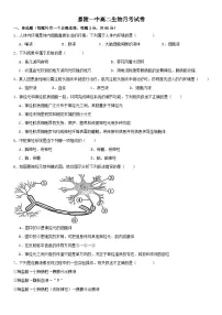 四川省南充市嘉陵一中2025-2026学年高二上学期10月月考试题 生物 Word版含答案含答案解析