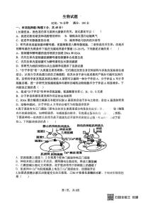 山西省太原市山西大学附属中学校2025-2026学年高三上学期10月模块诊断生物试卷（含答案）