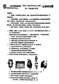 吉林省长春市东北师大附中2025-2026学年高一上学期期中生物试题