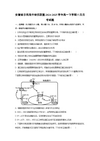 安徽省示范高中培优联盟2024-2025学年高一下学期5月月考生物试卷（学生版）