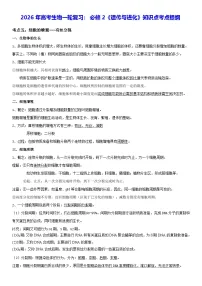 2026年高考生物一轮复习：必修2《遗传与进化》知识点考点提纲 讲义