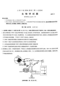 安徽省江淮十校2026届高三上学期11月第二次联考生物试题+答案