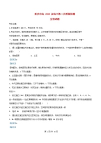 重庆市沙坪坝区2025_2026学年高三生物上学期10月月考试题含解析
