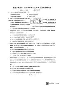 河南省驻马店市新蔡县第一高级中学2025-2026学年高二上学期11月月考生物试题