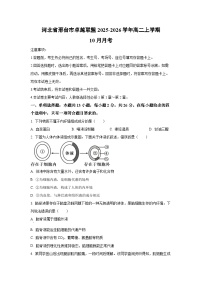 河北省邢台市卓越联盟2025-2026学年高二上学期10月月考生物试卷（学生版）